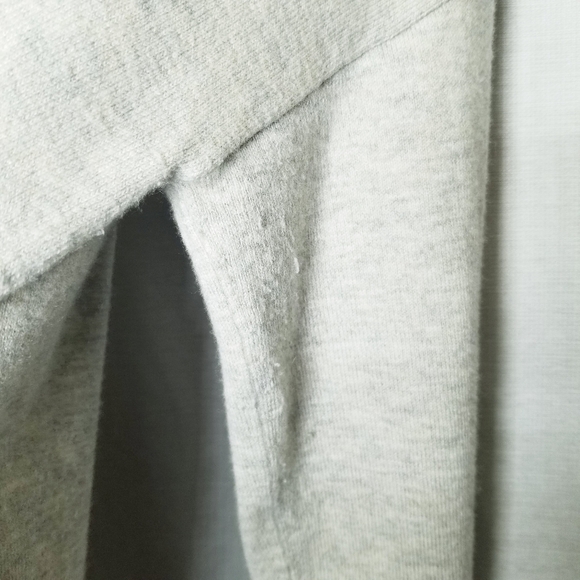 Gap V Neck Sweater Heathered Knit Tan tunic Wool Blend Oversized Size Medium - Picture 13 of 13